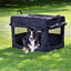 Dogman Pet Canvas Crate Milou Black 60x42x42cm