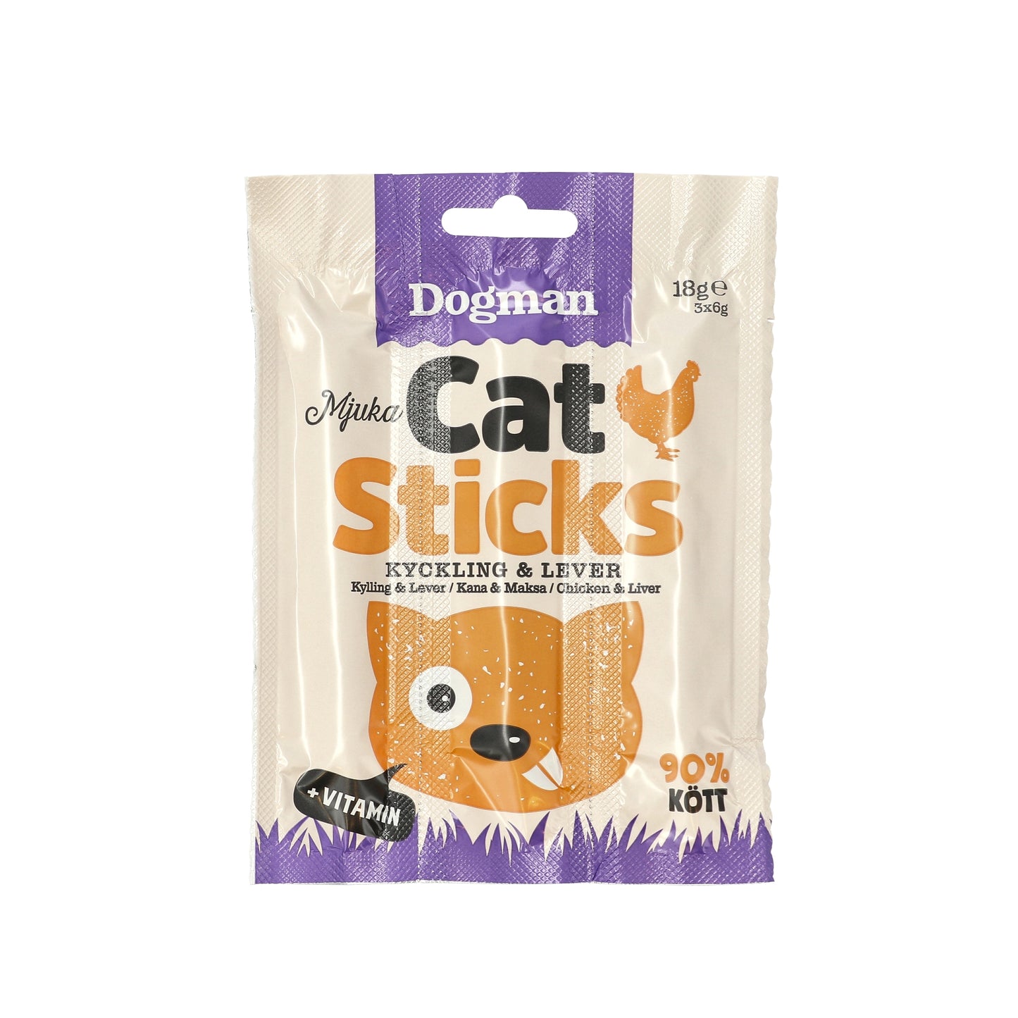 Dogman Cat Sticks 3p Kyckling och Lever