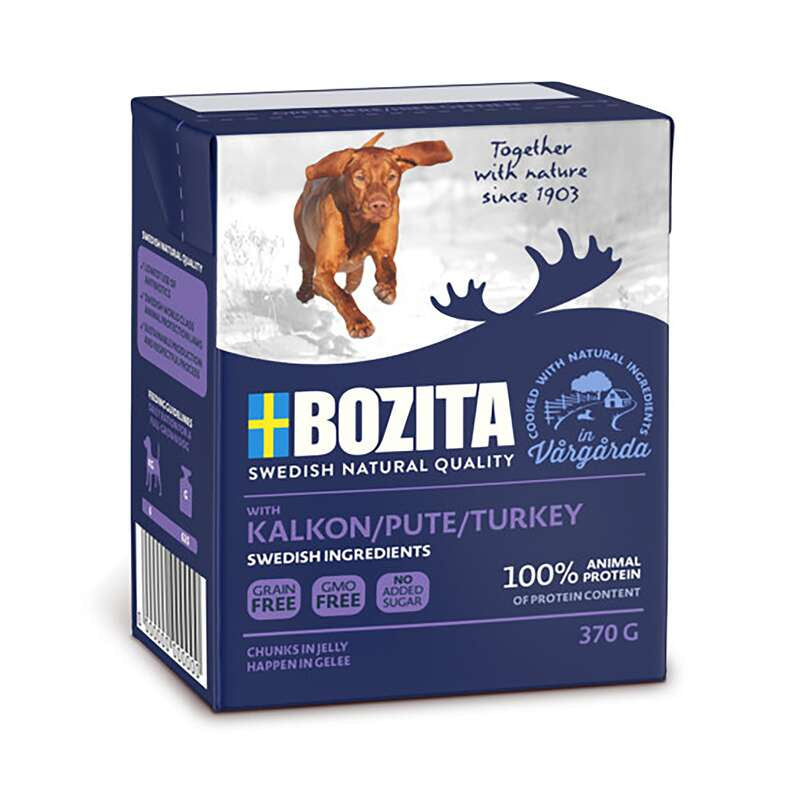 Bozita Kalkon i Gelé Våtfoder Hund 370g