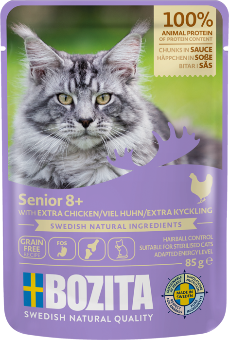 Bozita Senior 8+ With Extra Chicken in Sauce Våtfoder 85g