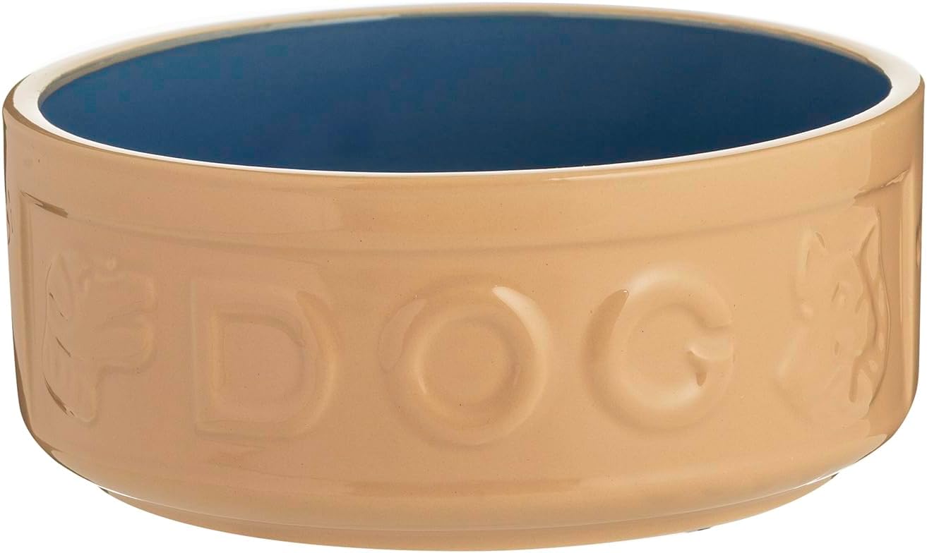 Hundskål PETWARE CANE 15 cm, kanel/blå, stengods, Mason Cash