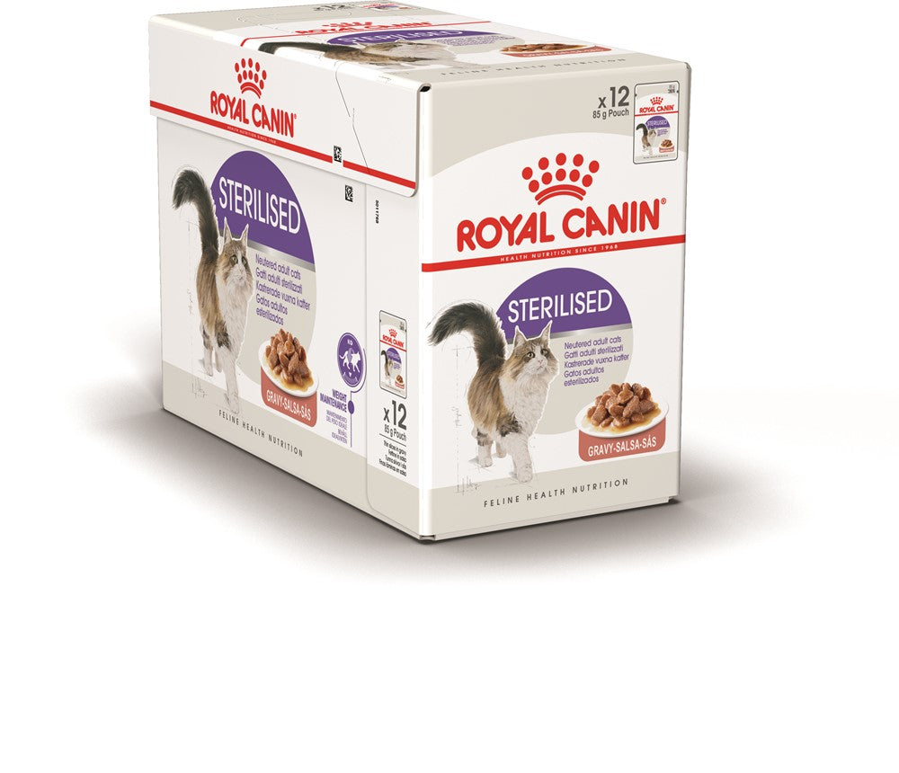 Royal Canin FHN Sterilised Gravy Adult Våtfoder för katt 12x85 g
