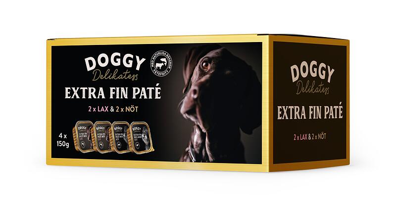 Doggy Delikatess Paté Lax & Nöt 4x150g