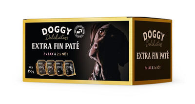 Doggy Delikatess Paté Lax & Nöt 4x150g