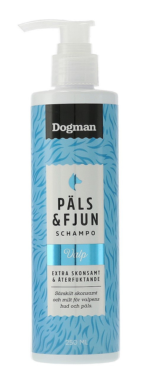 Dogman Päls & Fjun Valp Hundschampo 250ml