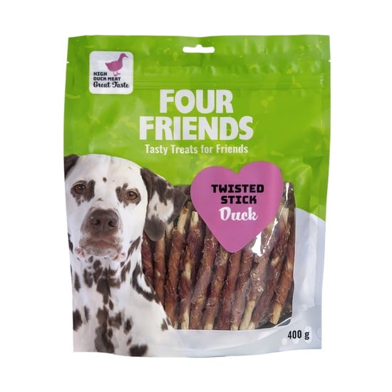 FourFriends Dog Twisted STick Duck 12,5 cm 40 st