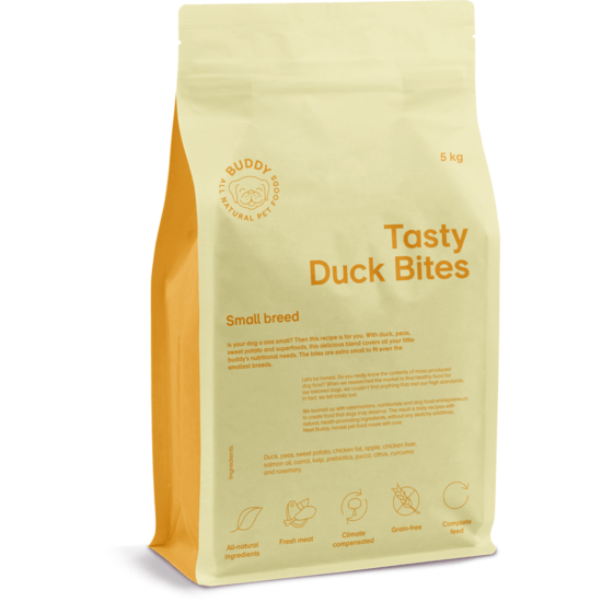 Buddy Tasty Duck Bites – Torrfoder 5 kg