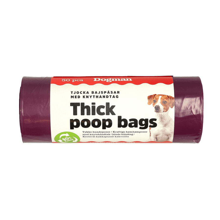 Dogman Bajspåsar med handtag 50p Lila