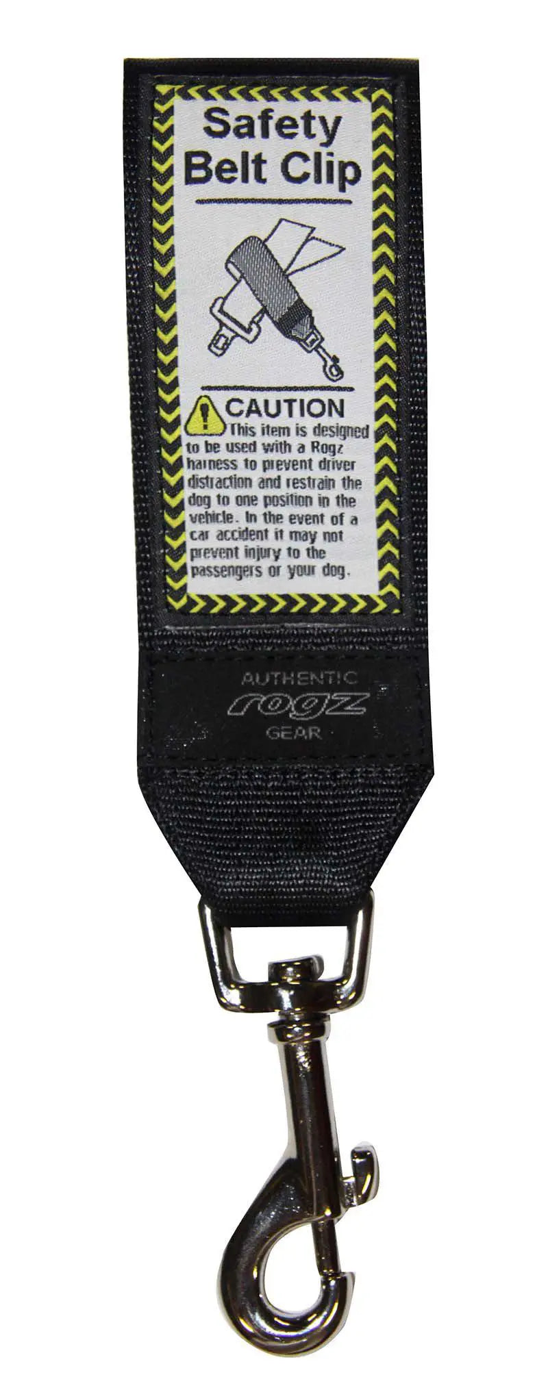 ROGZ Rogz Fästdel Till Bilbälte Svart 4,5cm