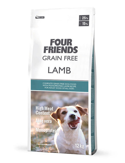FourFriends Grain Free Lamb – Torrfoder 12 kg