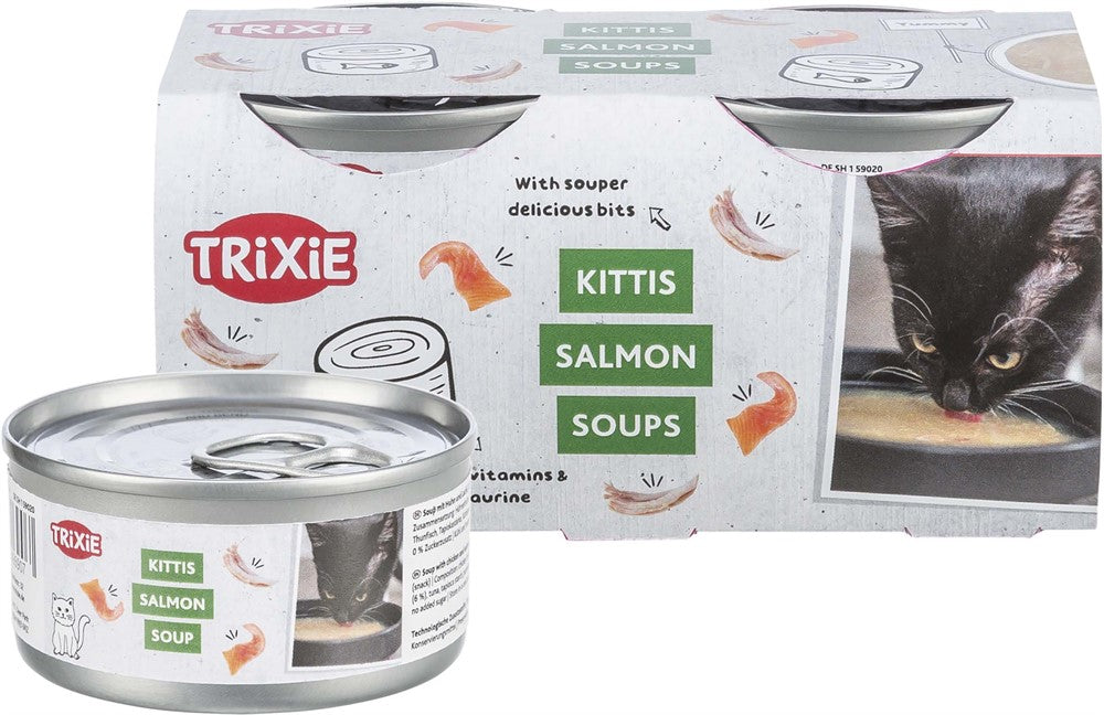Trixie Laxsoppa med Kyckling & Lax 4 x 80g