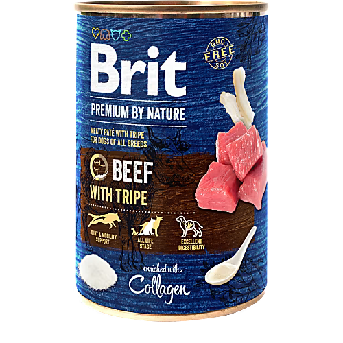 Hundmat Våtfoder Nötkött Brit Premium. 400 g.