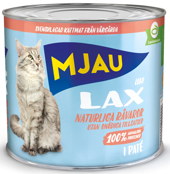 Mjau våt lax 635g