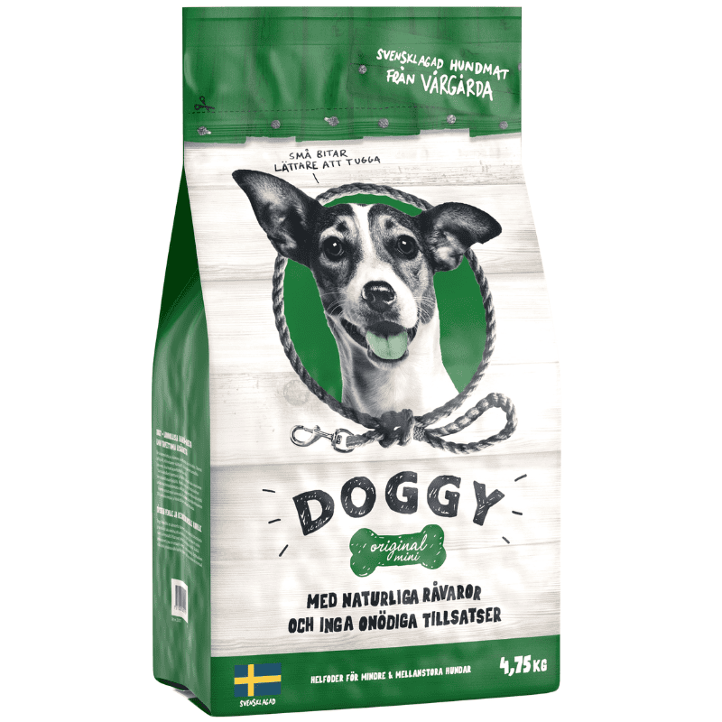 Doggy Original Mini Torrfoder för Små Hundar 1 kg