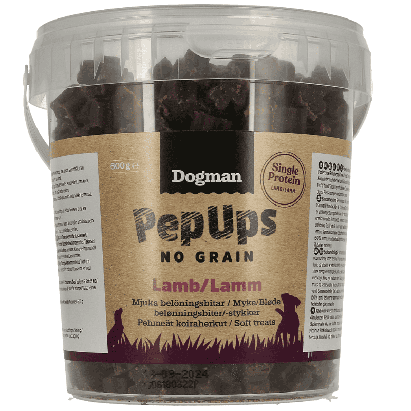 Dogman PepUps no grain Lamm 500g