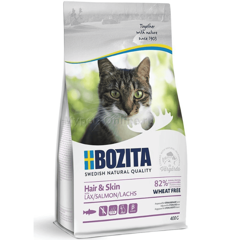 Zooi Hair & Skin Spannmålsfritt Lax Torrfoder Katt 1.5kg