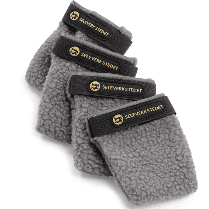 Seleverkstedet Fleece Grey Hundskor 4-p Grå