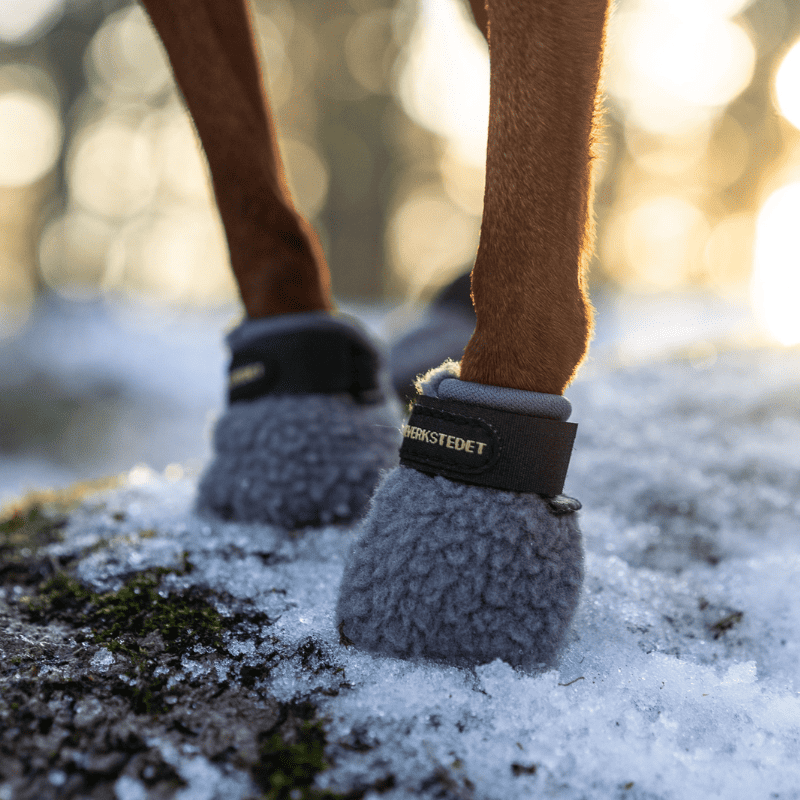 Seleverkstedet Fleece Grey Hundskor 4-p Grå