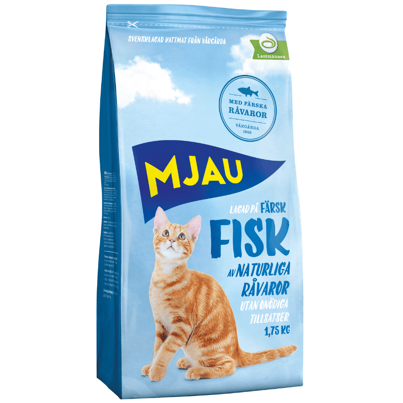 Mjau Torrfoder Med Fisk 1,75kg