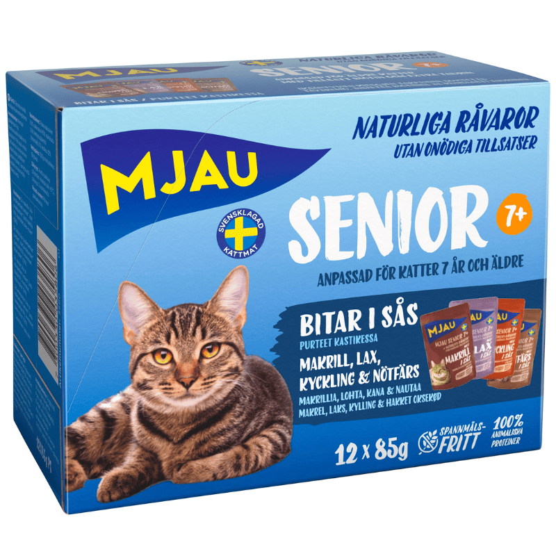 Mjau - Multibox kött och fisk i sås