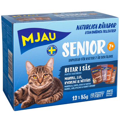 Mjau - Multibox kött och fisk i sås