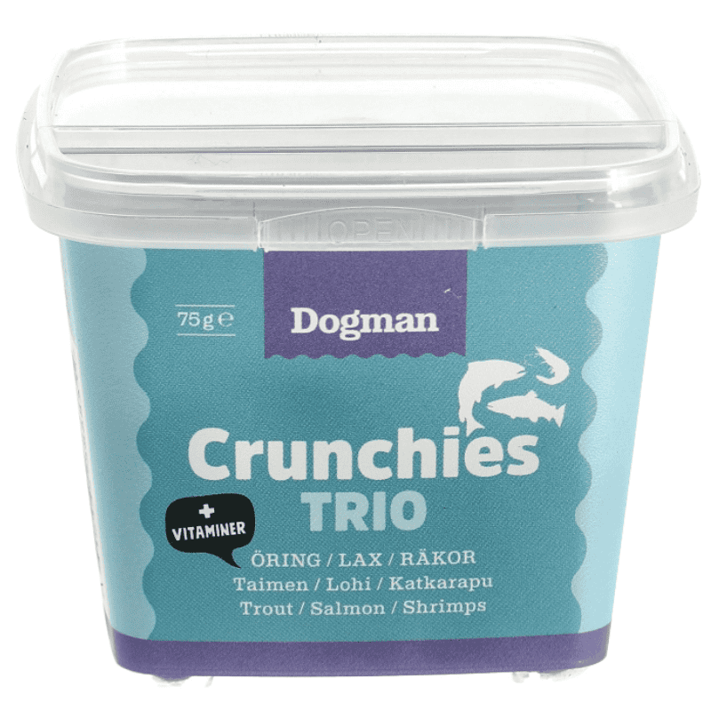 Dogman Crunchies Fisk trio
