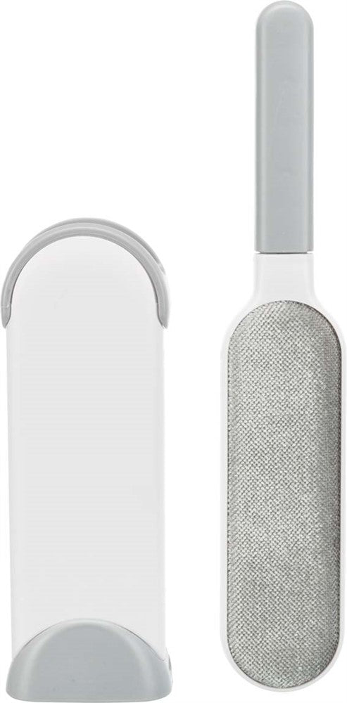 Trixie Kläd och Textilborste med Rensstation 33cm Vit/Grå
