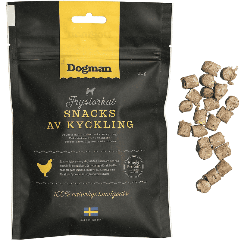 Dogman Frystorkat Kyckling Snacks för Hund