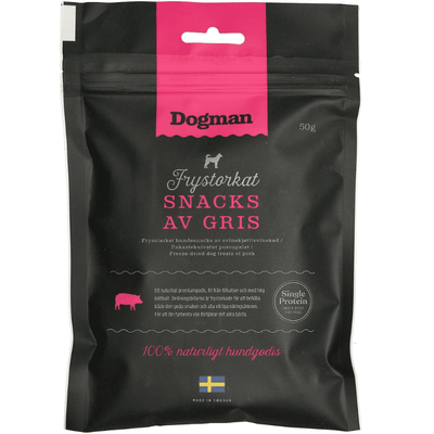 Dogman Frystorkat Snacks av Gris 50g