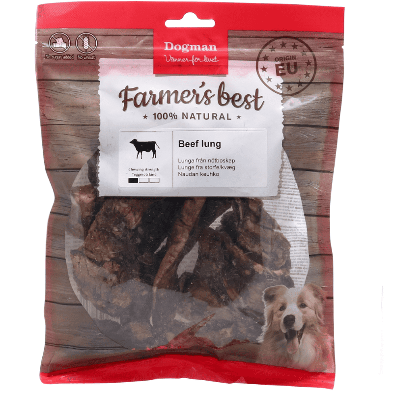 Dogman Torkad Nötlunga Hundgodis 100g