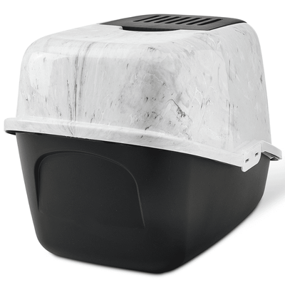Kattlåda Nestor marble med tak