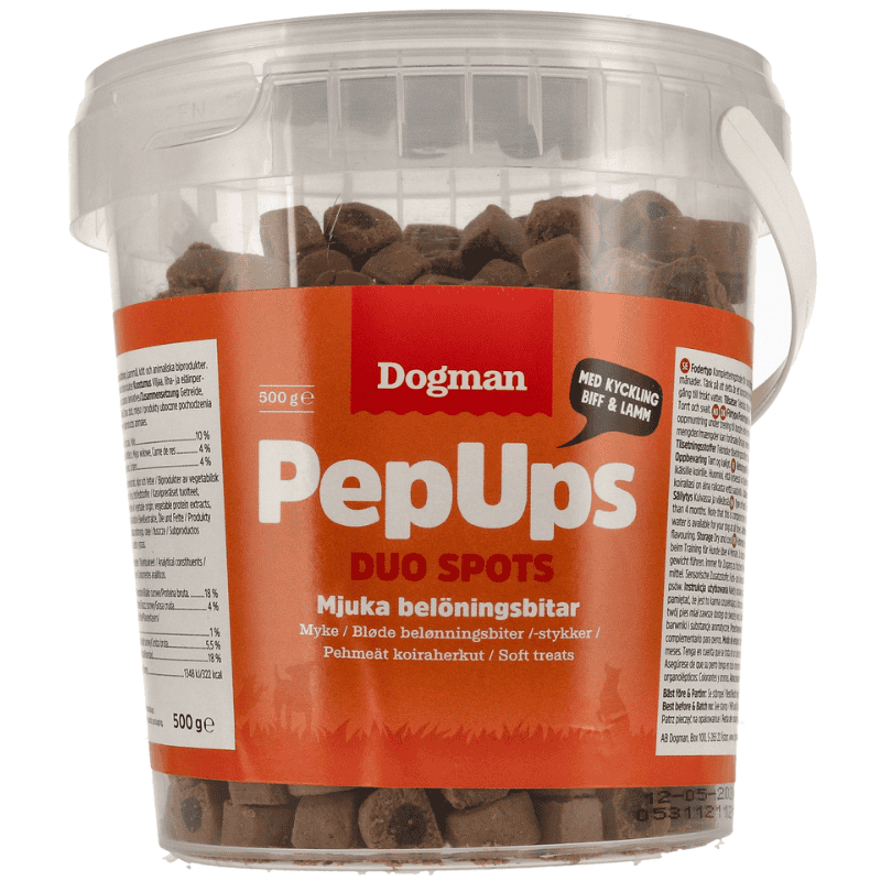 PepUps Duo Spots Hundgodis 3 Smaker 60g