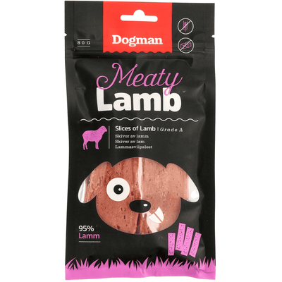 Meaty Skivor av Lamm Hundgodis 100g