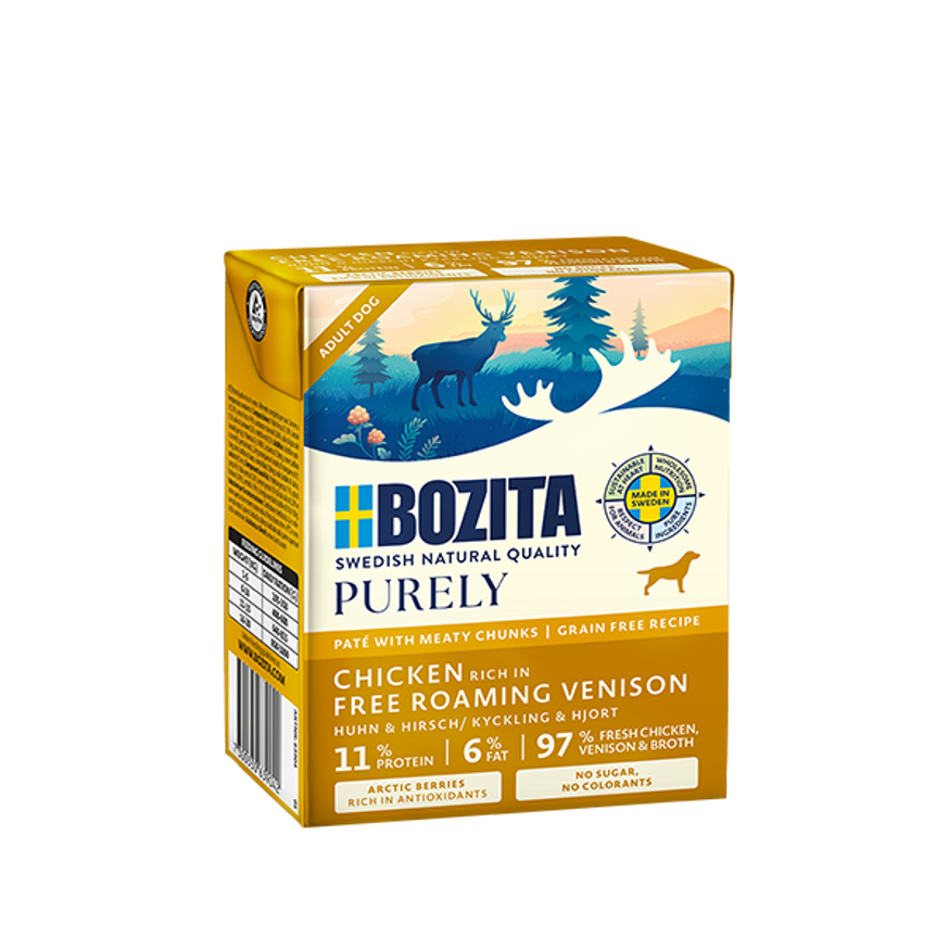Bozita Purely Adult Kyckling & Hjort 370g