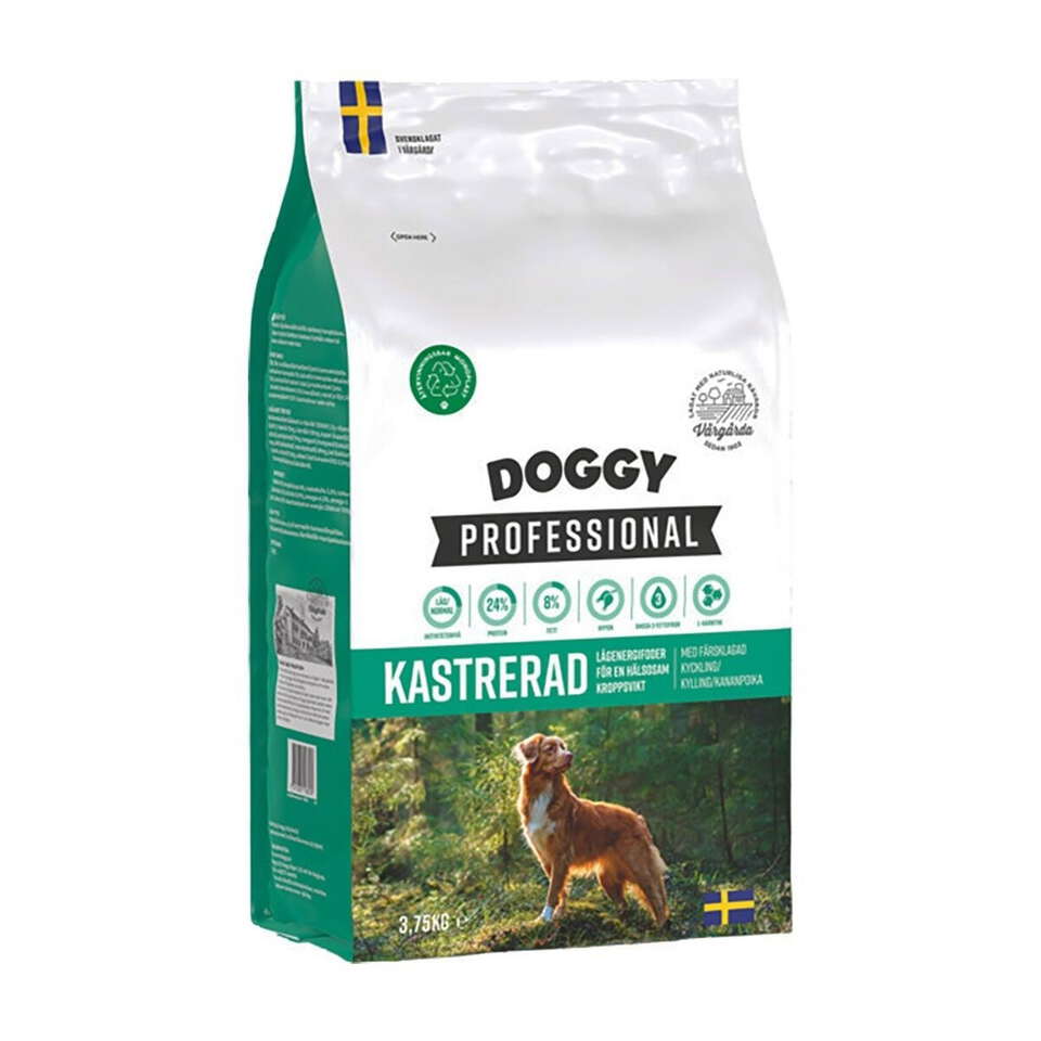 Doggy Professional Kastrerad – Torrfoder 3,75 kg