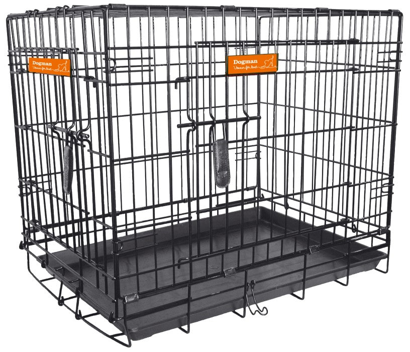 DOGMAN Hundbur 63x44x52cm svart