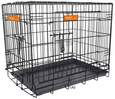DOGMAN Hundbur 63x44x52cm svart