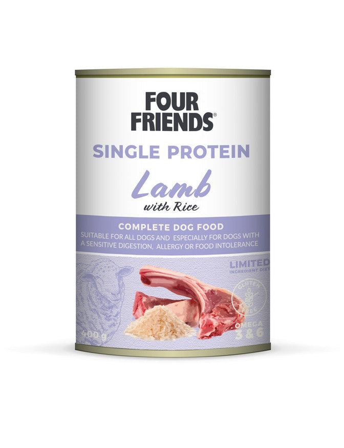 Four Friends Lamm & Ris 400g – Monoprotein Våtfoder