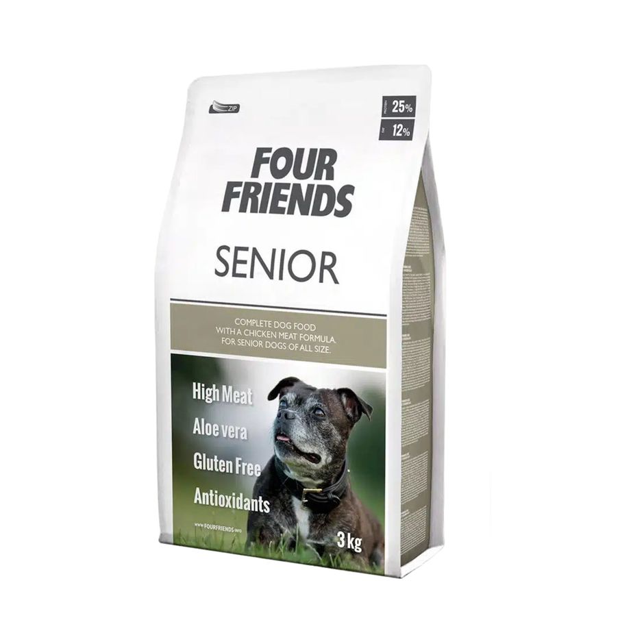 FourFriends Senior Chicken – Torrfoder 3 kg
