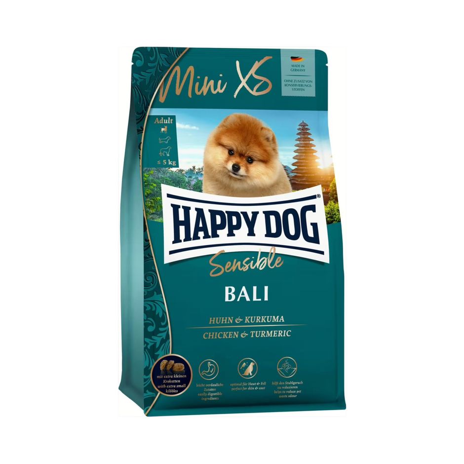 Happy Dog Mini XS Bali 300g – Kyckling & Gurkmeja