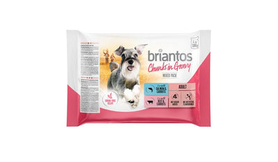 Briantos portionspåsar Lax + Nötkött 4x100g