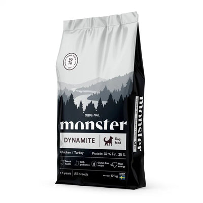 Monster Original dynamite Chicken & Turkey Hundfoder 12kg