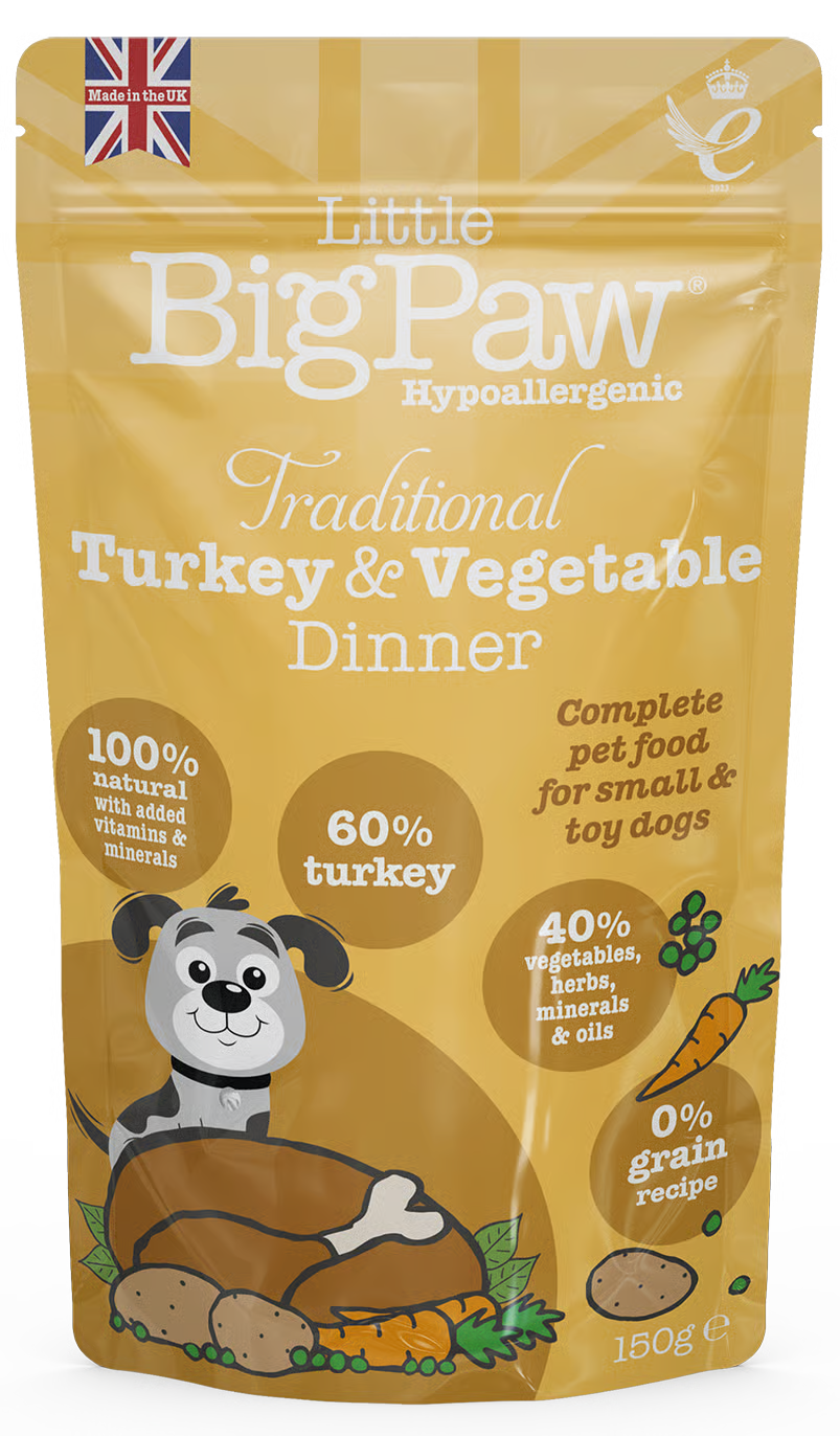 Little BigPaw Traditional Turkey & Vegetable Dinner 150 g