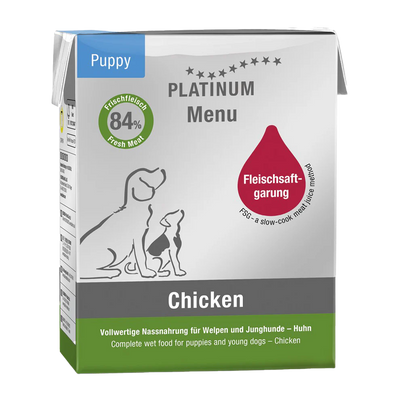 Platinum Menu Puppy Chicken – 84 % färskt kött