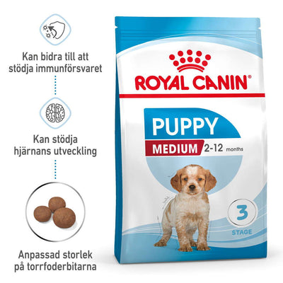 Royal Canin Medium Puppy Torrfoder för hundvalp 15 kg