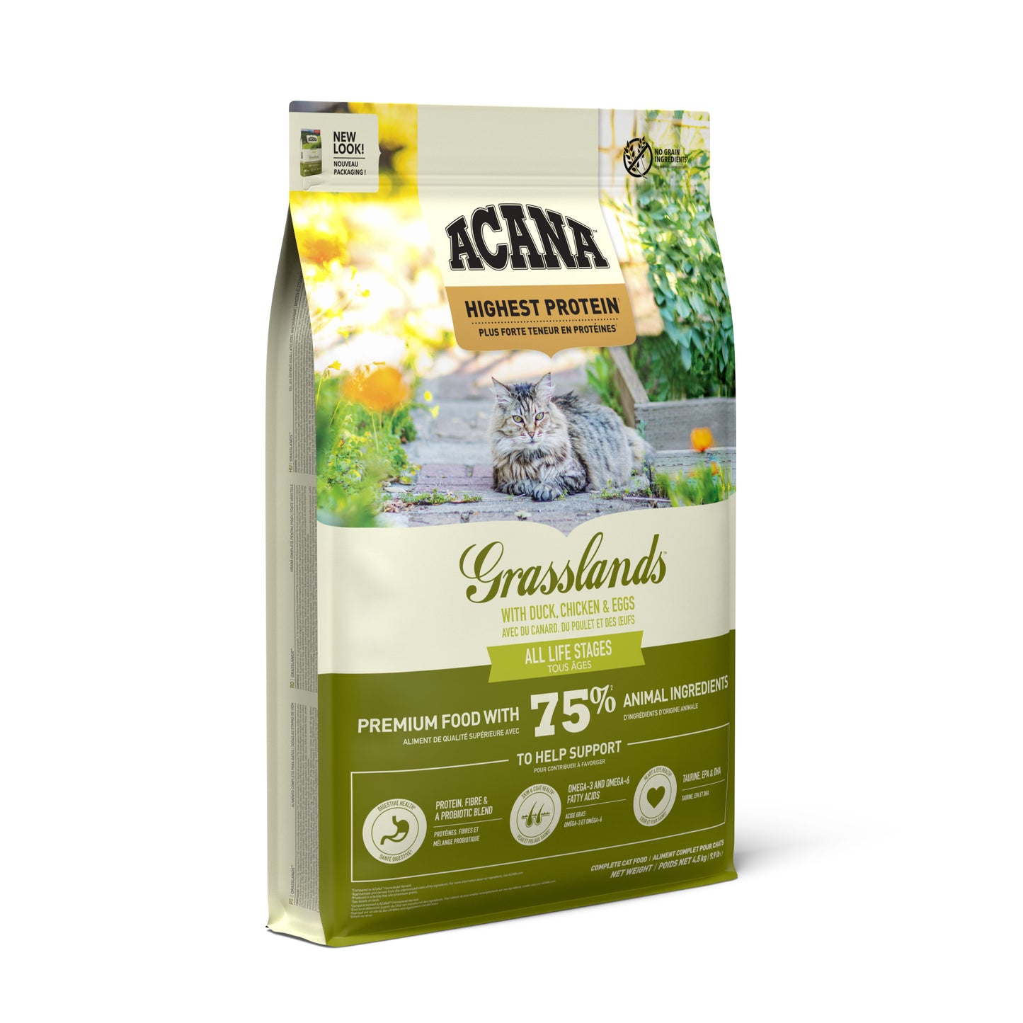 Cat & Kitten Grasslands Torrfoder för katt 4,5kg