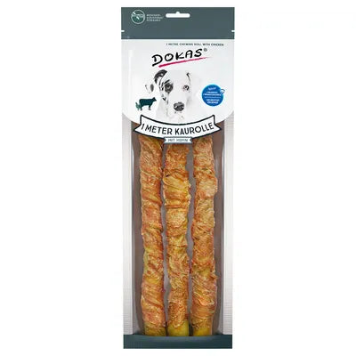 Dokas 1 meter tuggrulle, Kyckling  315 g