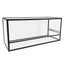 Akwaland Terrarium - Aluminium - Svart - 95x40x50 cm