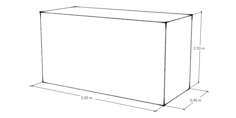 Akwaland Terrarium - Aluminium - Svart - 95x40x50 cm
