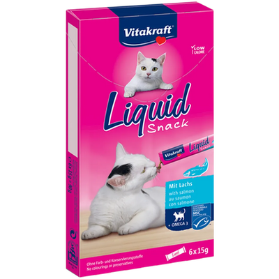 Vitakraft Cat Liquid-Snack Lax 6-pack, 15 g
